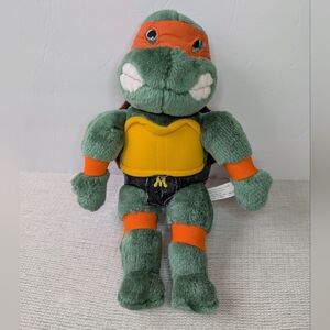 Vintage Teenage Mutant Ninja Turtles Michaelangelo Plush 1989